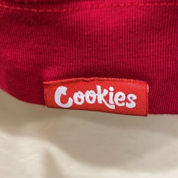 Cookies OG Mint Red Crewneck Sweatshirt With Blue Raised Dot Logo - M - Picture 3 of 9